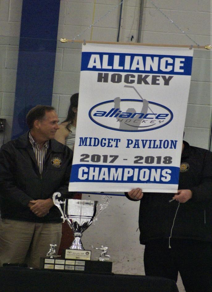Page 5 Banner Raising for Alliance Champs October 22, 2018 The Waterloo Wolves Midget AAA Team would like to thank everyone who came out to see the