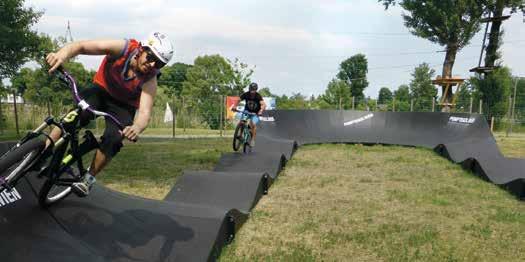 PUMP TRACKS IN URBAN AREAS URBAN Pump tracks Tailored mountain biking sites for urban areas Pump tracks are coherent circuit trails with bumps and turns where bikers ride along by rhythmically