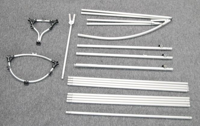 2) Assembling Bow 1x Bow segment 5x Stringer element without lock 4x Stringer element with lock 1x Keel rod #1