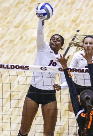 title, the first weekly honor of her career. Anderson once again led the Bulldog defense, notching 83 digs over four wins, helping Georgia to its best start since 1993.