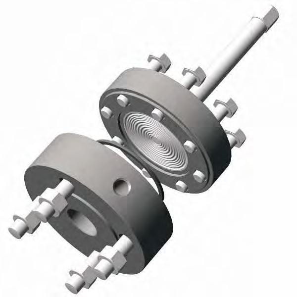 Off Line Flanged Connection Remote Seal (S26MA, S26ME) Available with ASME (S26MA) and EN (S26ME) flanged process connection, the Off line model matches small process connections.
