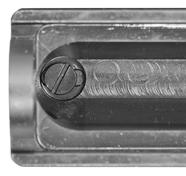 Steel Front Sights of varying height are an accessory item. If the shots group low, use a lower front sight. For high grouping, use a higher one. The front sights are numbered.
