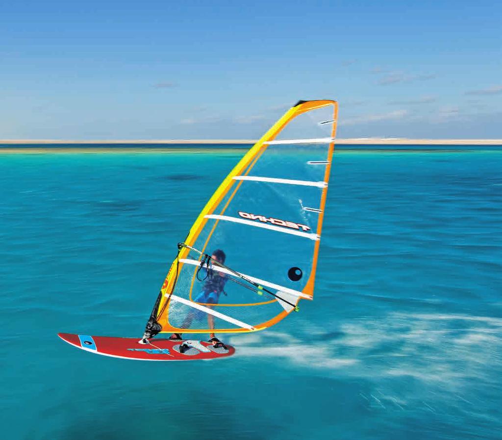 BIC WINDSURF TECHNO #Red Line DEVELOPED & PRODUCED IN FRANCE Durable, Lightweight Performance The ideal boards for attacking and getting into funboarding, the Techno 148 and Techno 1 give you great