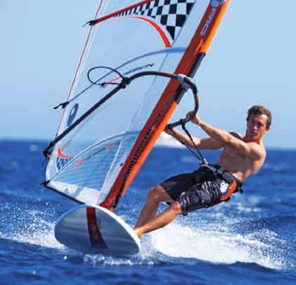 As the wind gets up and the waves start to swell, the Techno Pro 65 and 57 come into play with their wave slalom shapes that are both fast and highly manoeuvrable.