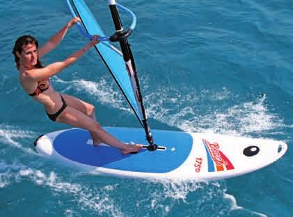 Retractable daggerboard Very strong thermoformed polyethylene skin Rear carrying
