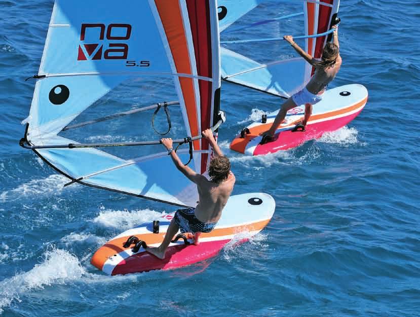 For starting to windsurf and progressing Nova 210 D > First windsurfing steps The 210 D is destined