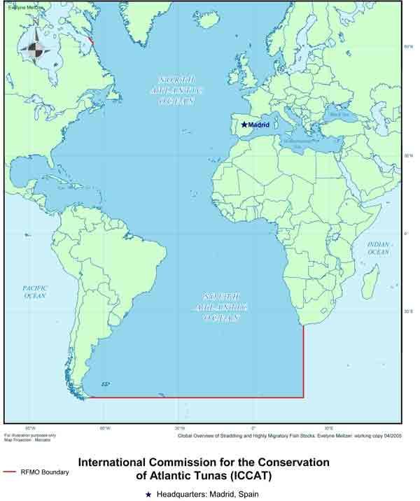 International Commission on the Conservation of Atlantic Tuna (ICCAT) Date Established: 1969 Contracting Parties: (50) United States, Japan, South Africa, Ghana, Canada, France (St-Pierre et