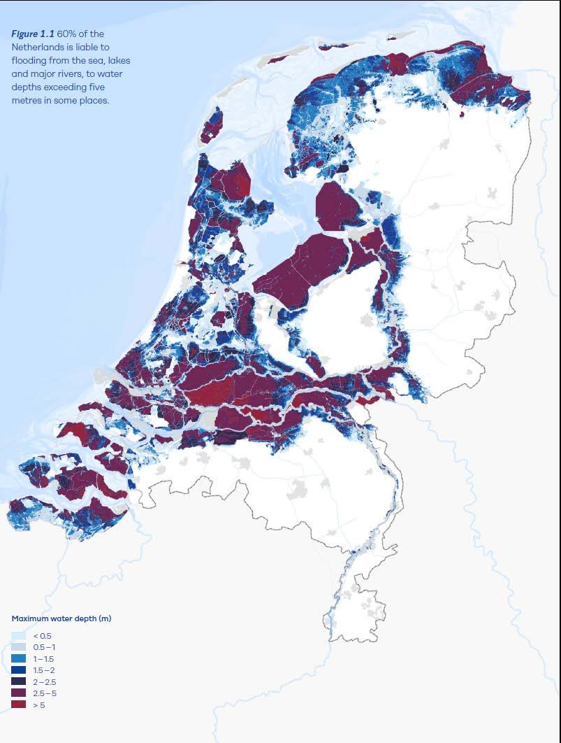 Flood Prone Netherlands 26% below sea level 55% is susceptible to flooding 60% of our population lives below sea