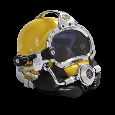 The SuperLite -17 A/B shares many common breathing system parts with all Kirby Morgan helmets and masks.