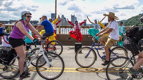 100,000 ESTIMATED ATTENDANCE IN 2018 3 EVENTS // 3 UNIQUE ROUTES 10 MILLION ESTIMATED MEDIA IMPRESSIONS OpenStreetsPGH is Pittsburgh s fastest growing event series that opens miles of streets to