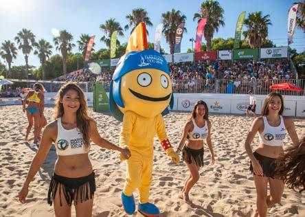 The tournament was held on Arrabassada beach which will also be the venue for the beach volleyball competition at the 2018 Games.
