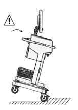 To prevent possible personal injury and equipment damage, make sure the HAMILTON- G5 is secured to the trolley or shelf with the attaching screws.