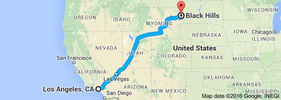 How to get there from LA: Flight into Rapid City, South Dakota is just over 4 hours.