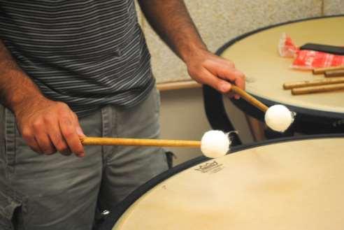 Strokes should feel similar to waving goodbye or bouncing a basketball. 4. This grip is most like the match grip for snare drum.