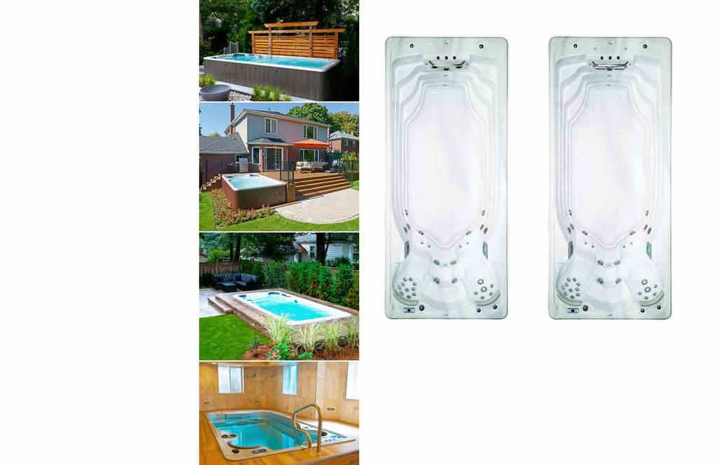1. Types of installations: 1.1 Free Standing with cabinet above ground This installation refers to a Swimspa that is placed on a concrete pad, above ground and with a SwimLife Cabinet.