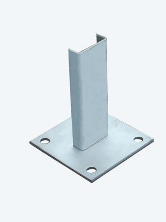 to the floor 120 x 120 mm Bore hole diameter: Ø 14 mm
