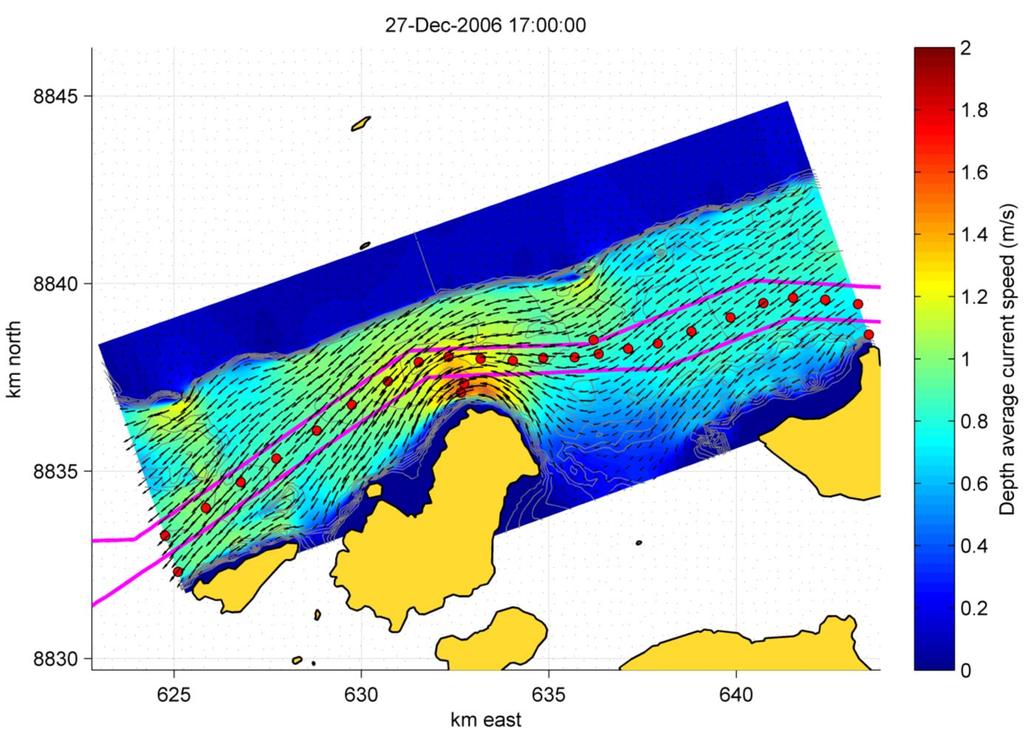 Hydrodynamic model Water level and currents within Prince of Wales