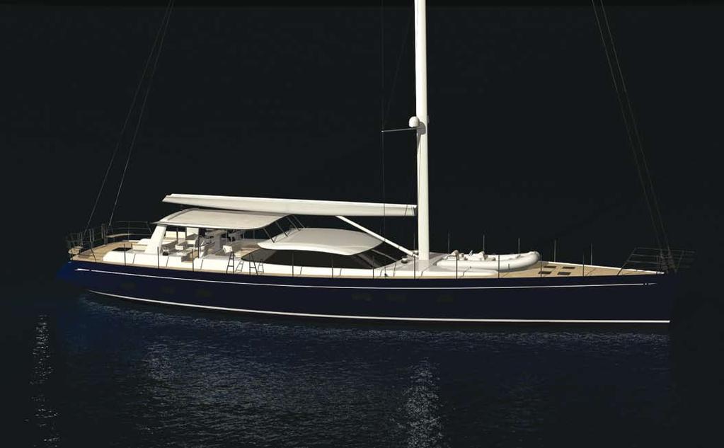 Comfort starts on deck, which is designed to have different socialising areas, with aft deck seating, the guest cockpit itself, and additional informal seating forward in the