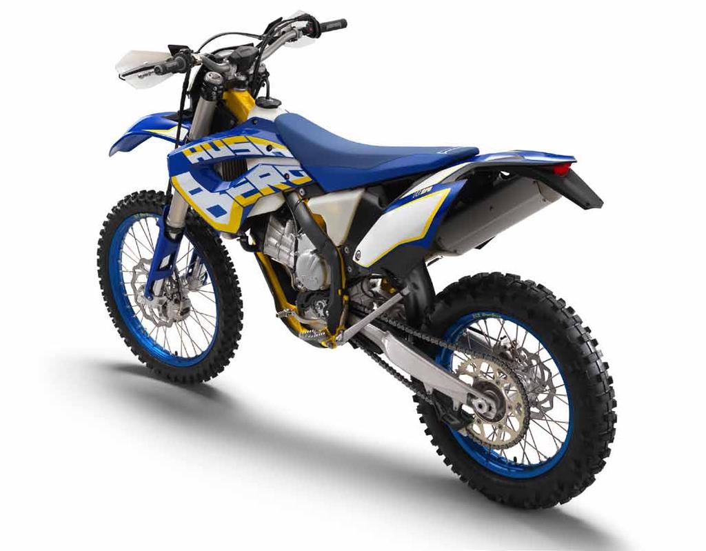 the designers generated a fresh overall appearance for the Husaberg models by updating