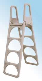 Ladders and Steps Classic Cake Step The step entry system provides easy access to the pool and a safe place to sit and relax. White aluminium safety grab rail.