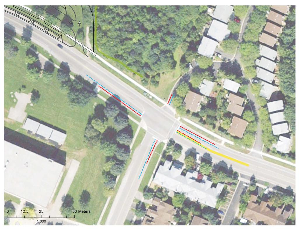 Proposed Secondary School, Oakville - Draft Final Report Proposed North Access #3 McCraney Street Montclair Drive Legend AM Queue Length
