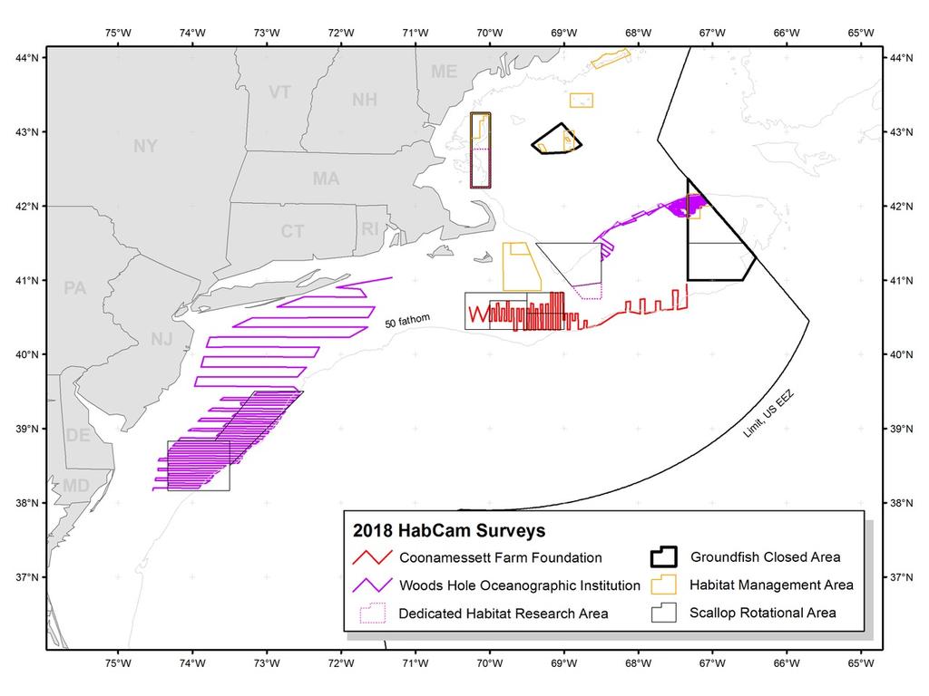 Coonamessett Farm Foundation will conduct a HabCam survey of the Nantucket Lightship and Southern Flank of Georges Bank.