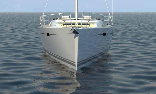 Innovative design You may sail this cruising yacht singlehanded, if you wish so.