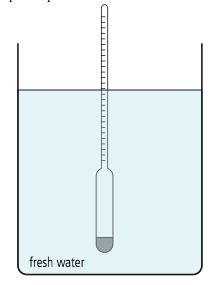 fluid is equal to the weight of the fluid displaced.