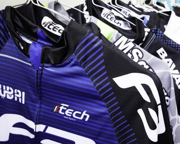 THE CUSTOM PROGRAM Our mission and passion is to make premium, fully customized cycling apparel 100% Made in Italy From design concept to order delivery, our exceptional team will ensure that you and