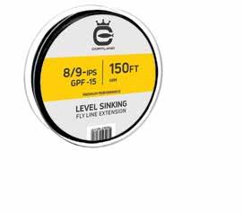 COLOR LB TEST SPOOL SIZE (FT) WHITE 20 30 50 100 500 LEVEL SINKING EXTENSION Cortland s Level Sinking Series is designed for shooting heads, trolling and sink-tips.