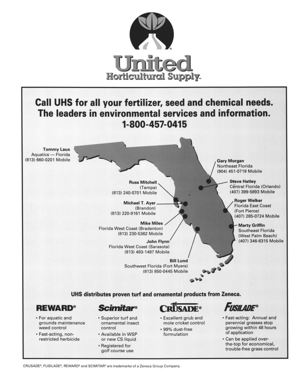 United Horticultural Supply. Call UHS for all your fertilizer, seed and chemical needs. The leaders in environmental services and information.