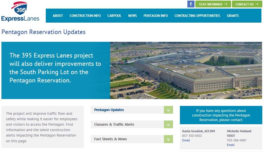 Information on the detailed traffic pattern changes will continue to be posted on 95ExpressLanes.com/pentagon.