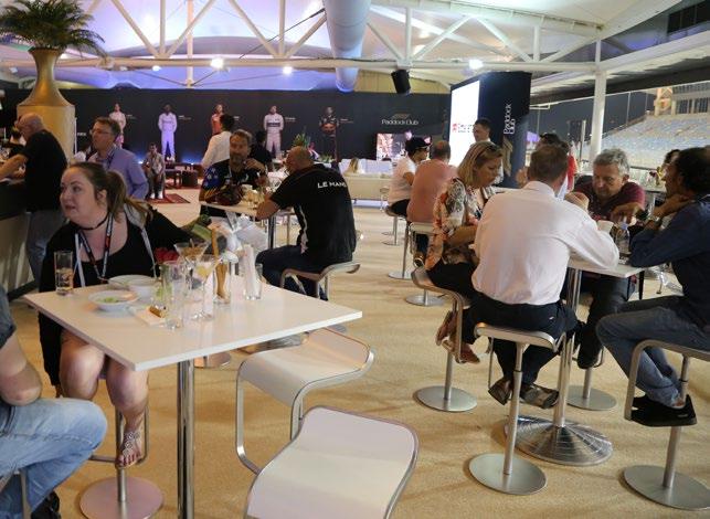 PADDOCK CLUB RECEPTION Included in Hero & Trophy Packages Hosted inside the famous Formula 1