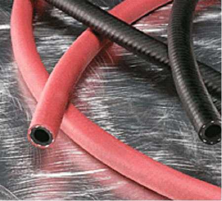 HOSE Red Air Hose Yellow Air Hose Tundra-Air Air & Water Hose EPDM Rubber General Purpose Air & Water Hose Cover: Red abrasion resistant EPDM Reinforcement: Spiral polyester yarn Tube: Black EPDM Oil