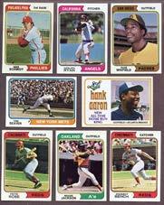 Carlton NR-MT, Carew NR-MT, Bench NR- MT, Molitor/Trammell rookie NR-MT and many more. $199.95 1979 TOPPS BASEBALL EX Popular black bordered early 1970 s set loaded with stars and Hall of Famers.