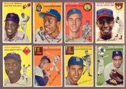 Includes Aaron GD-VG, Spahn VG, Banks VG, Clemente rookie GD-VG, Rizzuto GD-VG, J.
