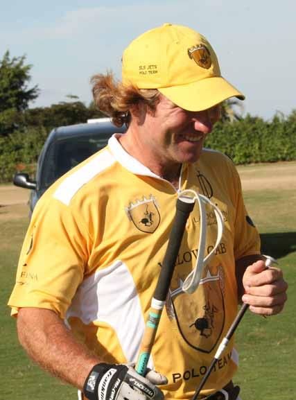 Simon Garber, Owner and Captain of SLS JETS Polo team played very challenging opponents along with his teenage sons, Shawn, Jeffrey and Tyler.