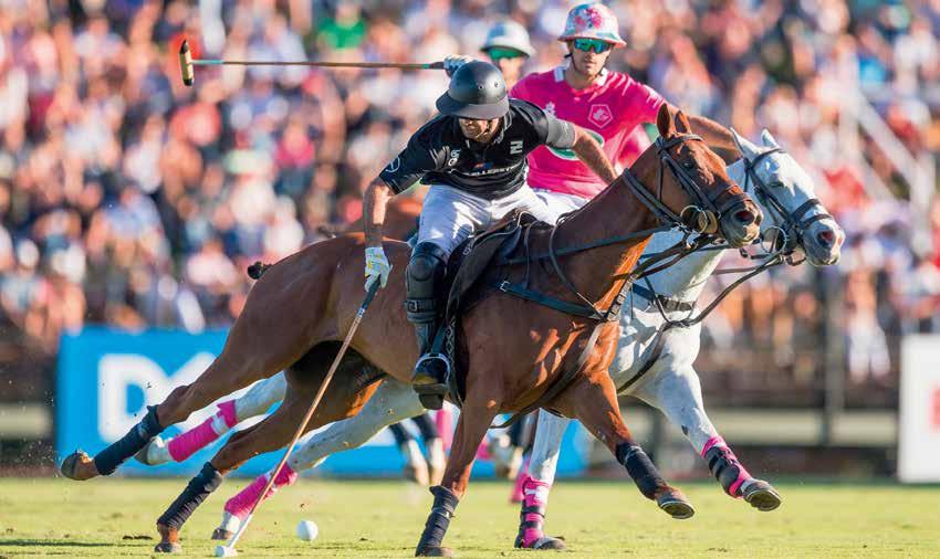 be 4-3 down. By the end of the third, La Dolfina led 5-4 through two Cambiaso goals to no response from Ellerstina.