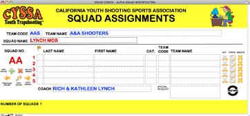 Type in the Squad Name Lynch Mob (provided by the coach).
