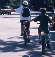 Reminders for Bicyclists n Never carry things that would prevent you from putting at least one hand on the handlebars of the bicycle.