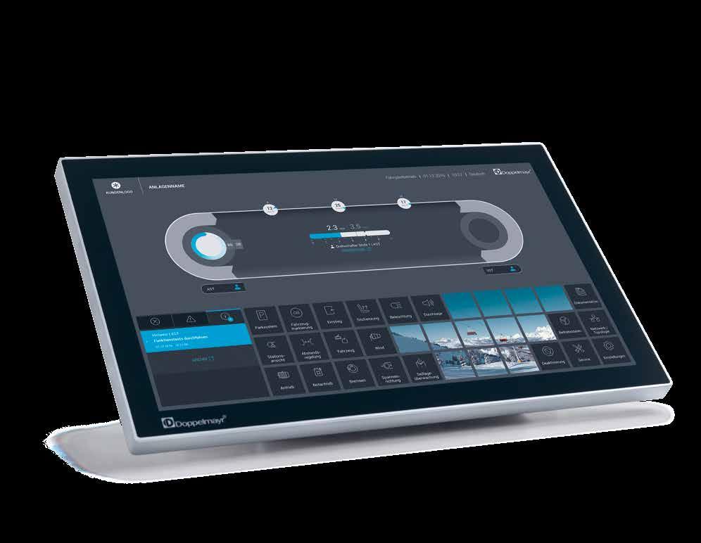 The user interface was developed in close collaboration with ergonomics experts. The visualization is uncluttered and reduced to the essential.