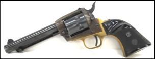 357 Mag single action army revolver built in Germany by. P. Sauer in the 196 s. It has a 6 barrel & wood grips. Sells in about 90% condition. #15 $ Ithaca Model 49R Repeater.