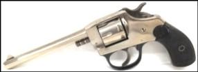 #76 $ Iver ohnson Model 1900 double action.22 revolver in bright ickel finish. This 100 yr.