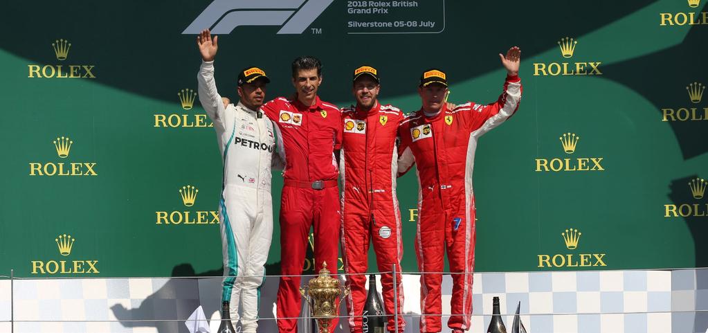 trophy presentation ceremony at the end of the race