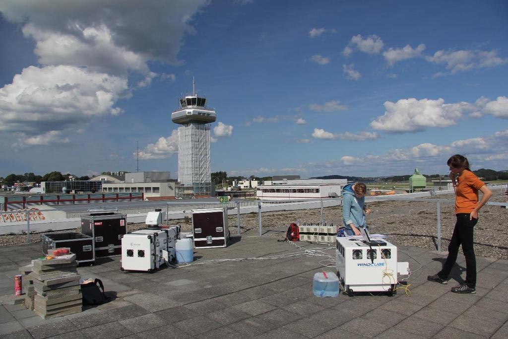 Wind measurements at Stavanger Airport showed that a scanning lidar s laser technology could be used to measure wind speeds.
