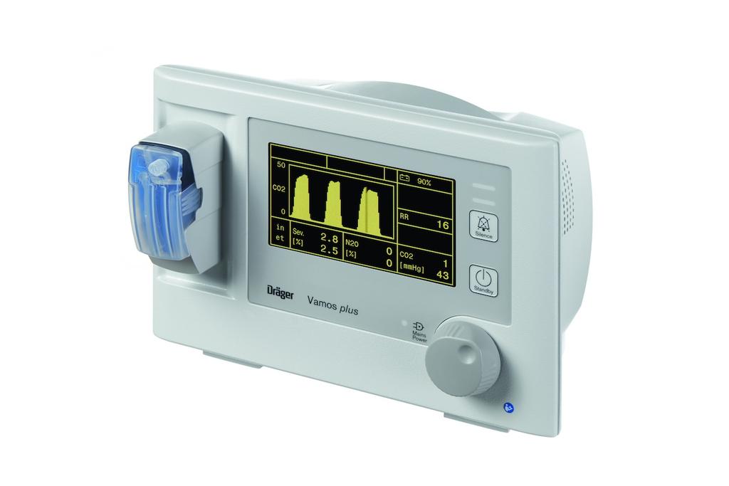 Vamos / Vamos plus Anaesthetic Gas Monitors D-15623-2014 Targeted, safe anaesthesia requires eﬃcient anaesthetic gas monitors This is exactly what Vamos