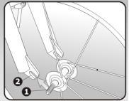 If you ll be able to move them without the front wheel turning, adjust the stem so that it is aligned with the front wheel again and tighten the bolt on the stem (max. half a turn).