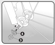 Return the handlebars to the initial position and tighten the bolt. If there are more bolts on the clamp, tighten them evenly. Check the position, repeat the steps if necessary.