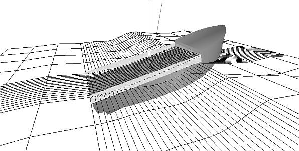 M. Warmowska, J. Jankowski Modelling of Water Flow on Small Vessel s Deck Fig.