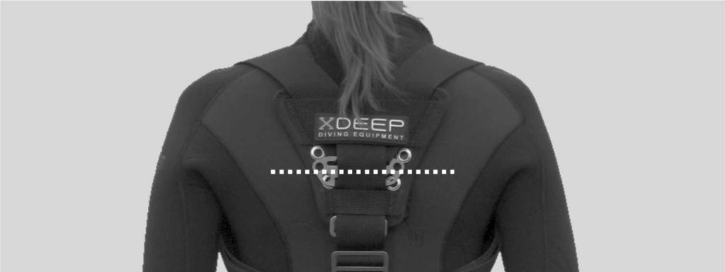 7 The harness adjustment 2/2 The STEALTH 2.0 provides great comfort and full freedom of movement, providing the lower and upper nodes are placed in the right spot on the back.